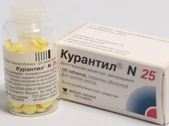 побочные действия курантила 